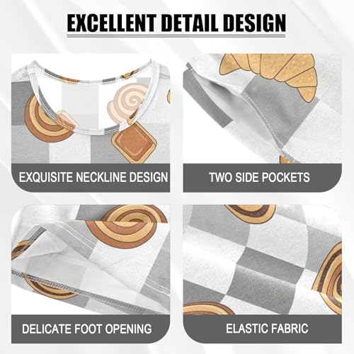 VIGTRO Pajamas Set Short Sleeve Summer Sleepwear Short Sets Soft 2 Piece Short Pjs Set Size 5-14Y4