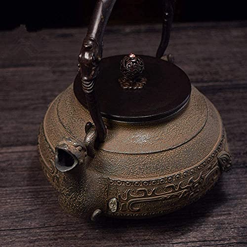 AWJ Tetera de Hierro Fundido de Estilo japonés con infusor de Hierro Tetera Saludable Tetera de Hierro Fundido Tetera de… - Imagen 3