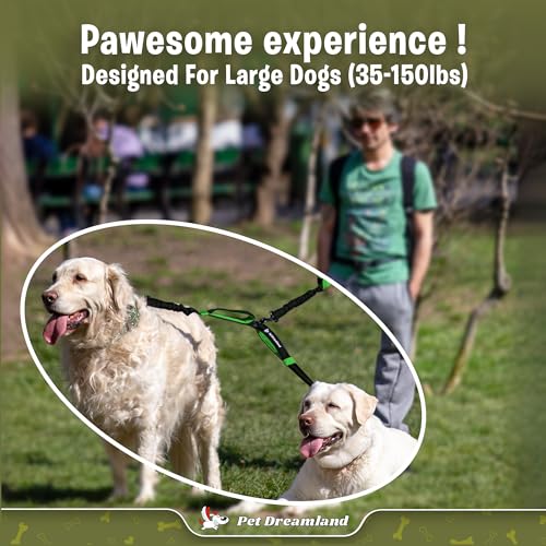 image for Pet Dreamland Exquisite Double Dog Leash Coupler with Tangle-Free Swiv