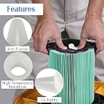 4 Pcs 73316 Vac Filter Plate Nut, Shop Vac Filter Nut Replacement Wet Dry Vac Compatible with Craftsman Pre-2010 Ridgid Shop Vacuum Attachments
