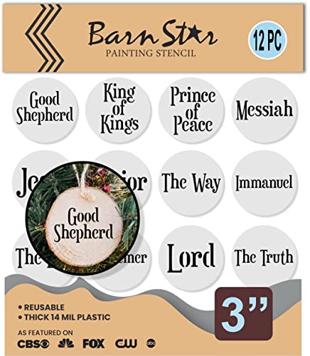Names of Jesus Christ Ornament Stencils - Reusable Stencil Kit