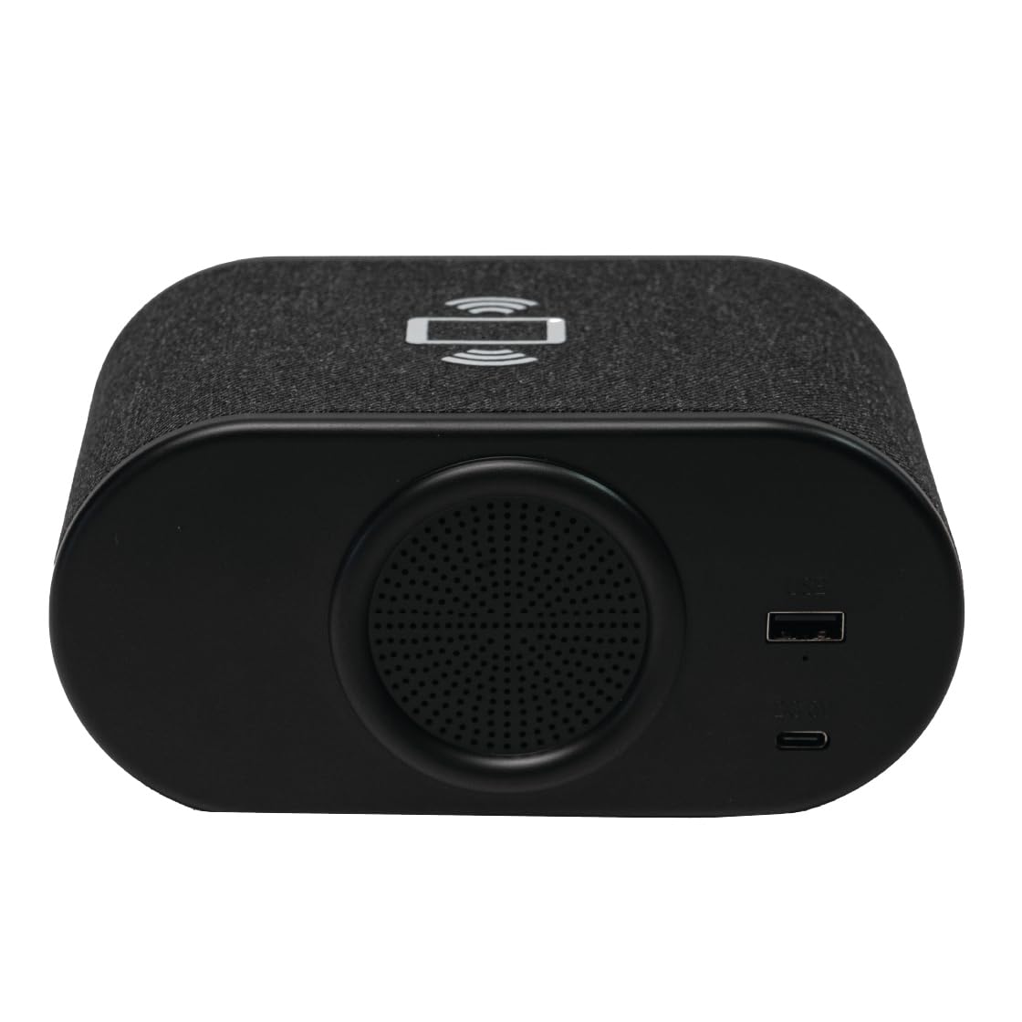 groov e Atlas II - Reloj Despertador Digital con Radio FM, Carga USB e inalámbrica, Pantalla LED y Alarma Dual, Funciona con USB o batería Recargable