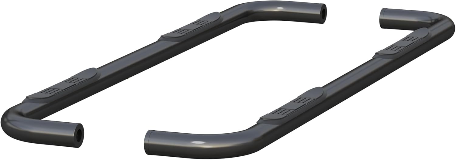 ARIES 204053 3-Inch Round Black Steel Nerf Bars, No-Drill, Fits Select Chevrolet Silverado, GMC Sierra 1500