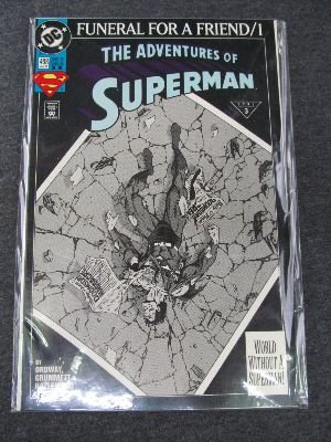 The Adventures Of Superman #498 Death of a Legend (Funeral For A Friend - DC Comics)