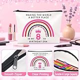 MOTONG Gift for 8 Year Old Girl, Happy Birthday Gifts for 8th Girl, Presents for 8 Years Old Girls Socks Pearl Necklace Bracelet for Teen Girls Daughter Niece Sisters Classmates - Image 7