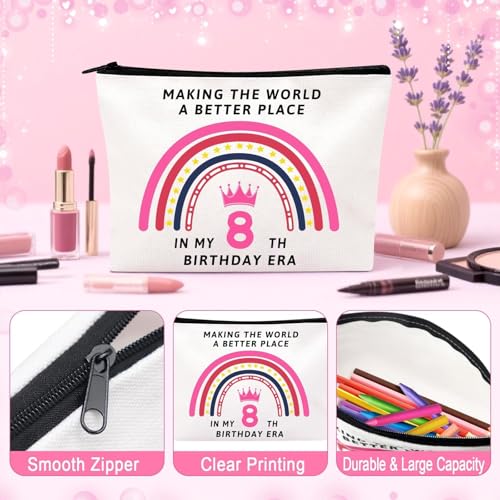 MOTONG Gift for 8 Year Old Girl, Happy Birthday Gifts for 8th Girl, Presents for 8 Years Old Girls Socks Pearl Necklace Bracelet for Teen Girls Daughter Niece Sisters Classmates - Image 6