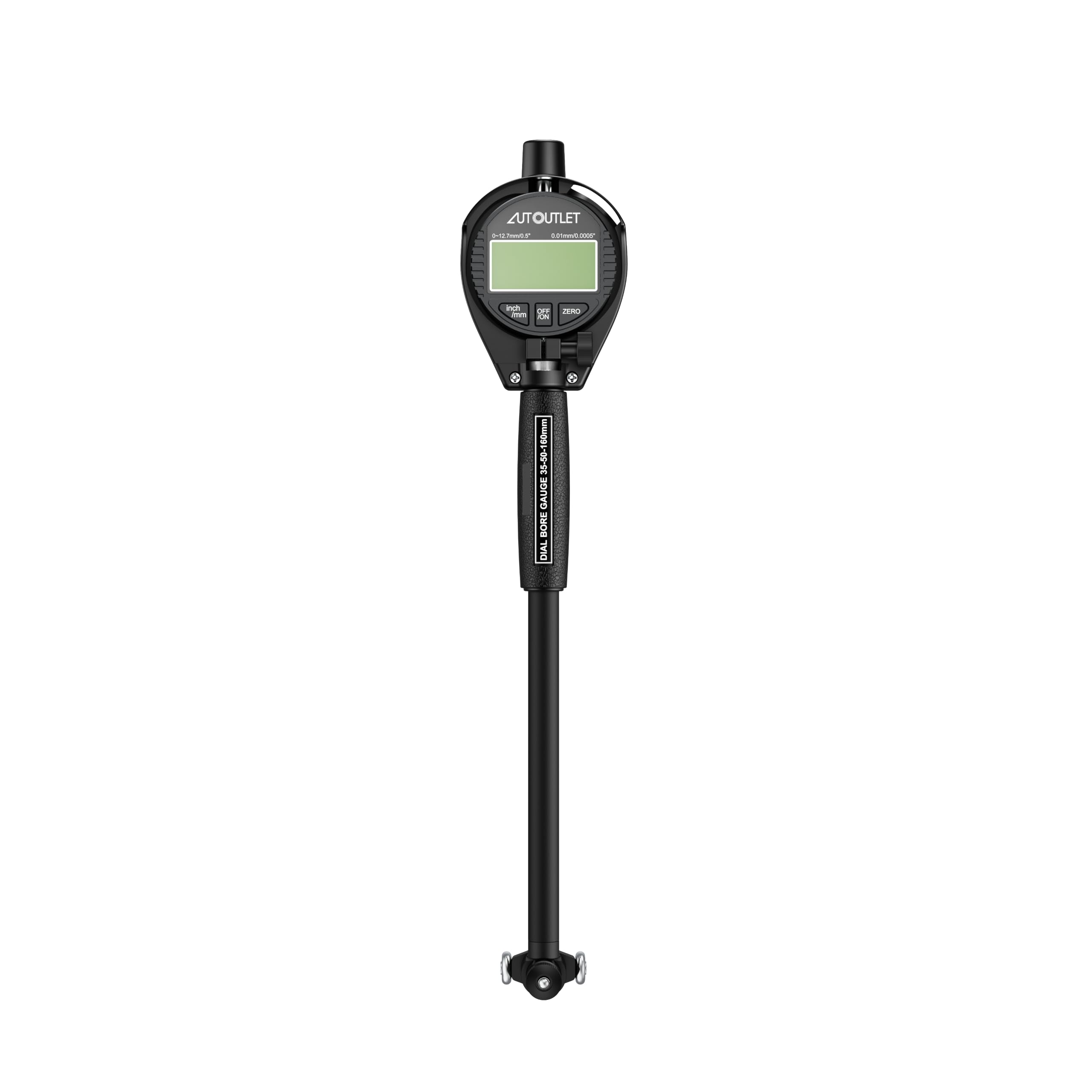 AUTOUTLET Digitales Bohrungsmessgerät Set 18–160mm, mit 23 Sonden & ABS-Box | 0,01mm Genauigkeit, MM/Zoll Anzeige, Robustes Aluminiumlegierung Innenmessgerät bis 150mm Tiefe, Zur Formabweichungsprüfung