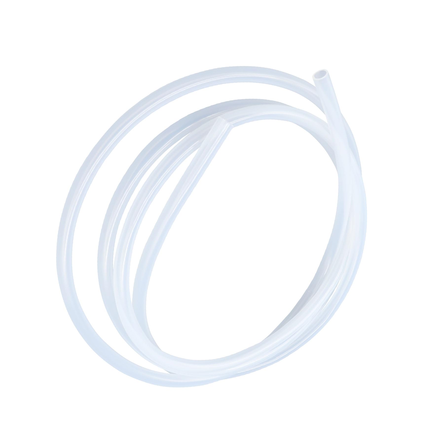 LAVMHAB Clear Silicone Tube Food Grade Hoses Size 8mm x 12mm, Length 4m (13.1ft), Thickness 2.0mm, Flexible Rubber Silicone Tubing for Air Hoses Water Pipes