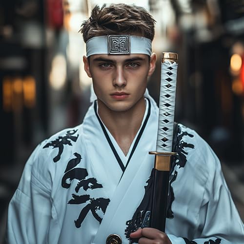 Image of Sport Tie Headbands Tennis Head Tie for Men Women Sports Fans Ninja Soccer Basketball Teams Head Ties Halloween