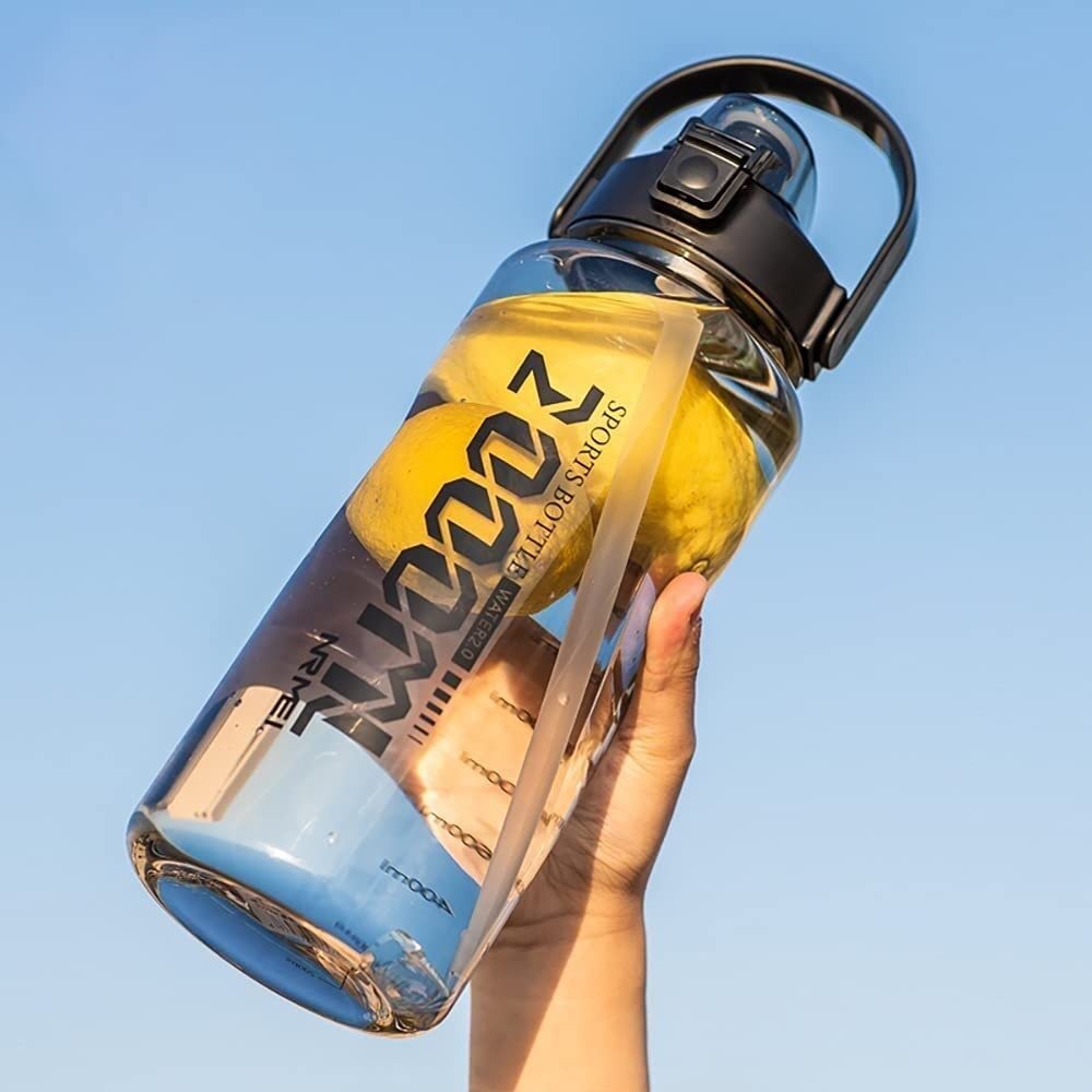Wasserflasche Trinkflasche Sportflasche Wasserflasche Mit Großem Fassungsvermögen, 1,5 L, 2,0 L, 3,8 L, Mit Griff, Outdoor, Fitnessstudio, Flaschen, Fitness, Sport, BPA-frei, Niedlicher Krug, Durchsic