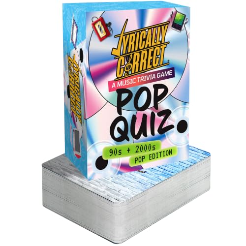 Lyrically Correct 90s & 2000s Pop Edition Music Trivia Family Card Game