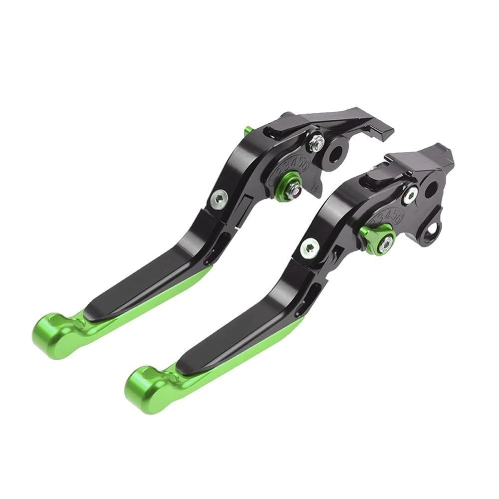 Ningruibhd Black Green Brake Levers Clutch Lever For Cbr1000rr For Fireblade Brake Clutch Levers Motorcycle Cnc Folding Extendable Brake(Black Green)