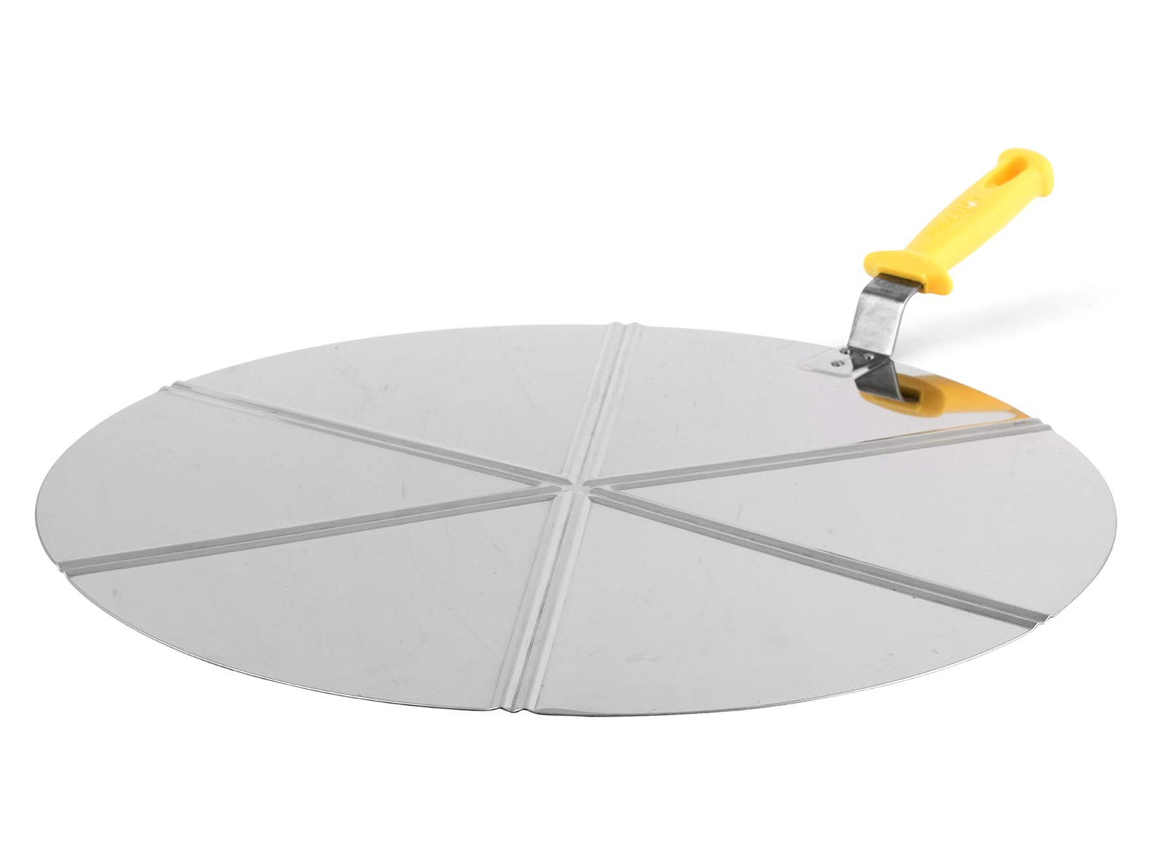 Chasse-pizza 6 portions acier 50 cm inoxydable
