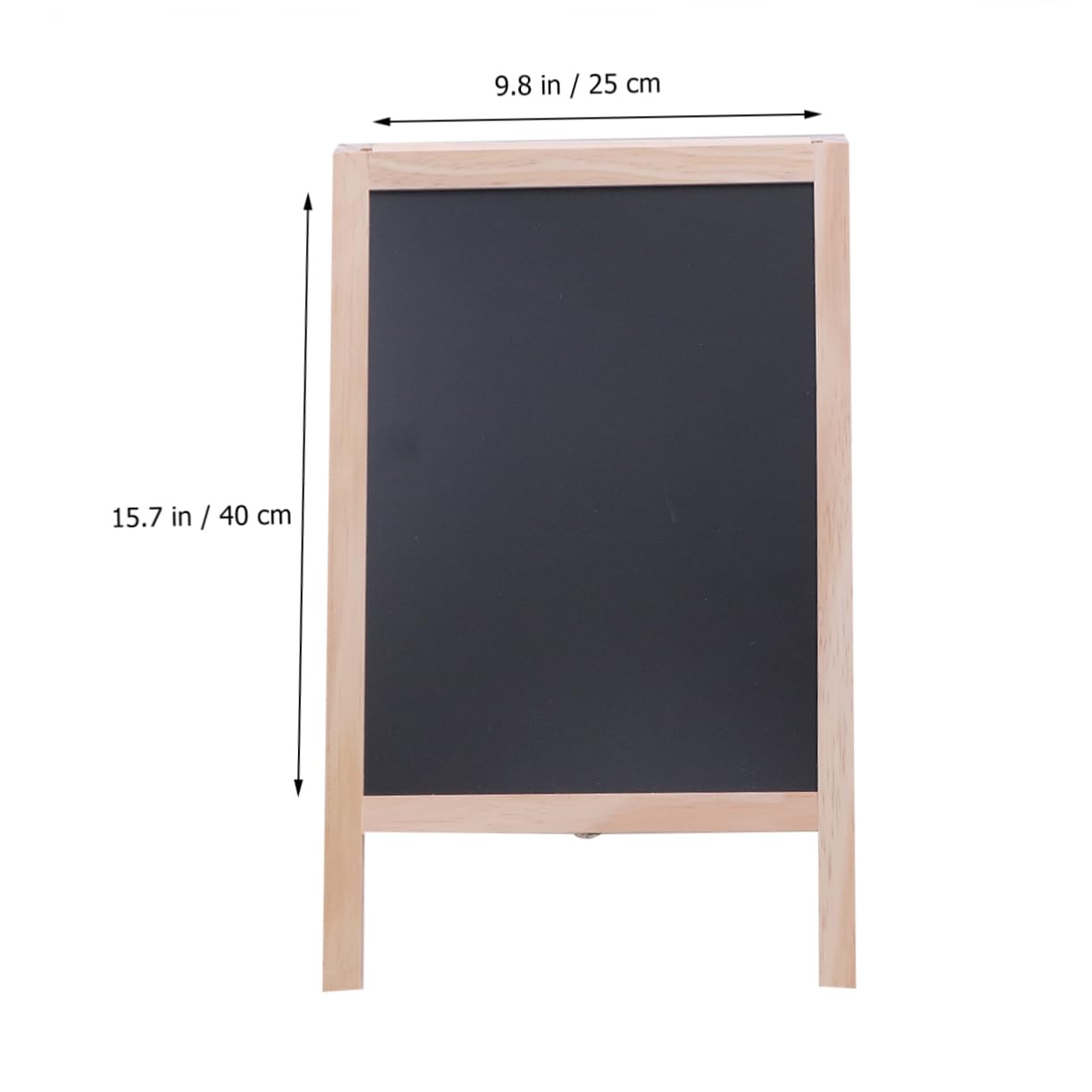 Lavagna Nera Mini su Cavalletto in Legno 25x40 Cm Doppia