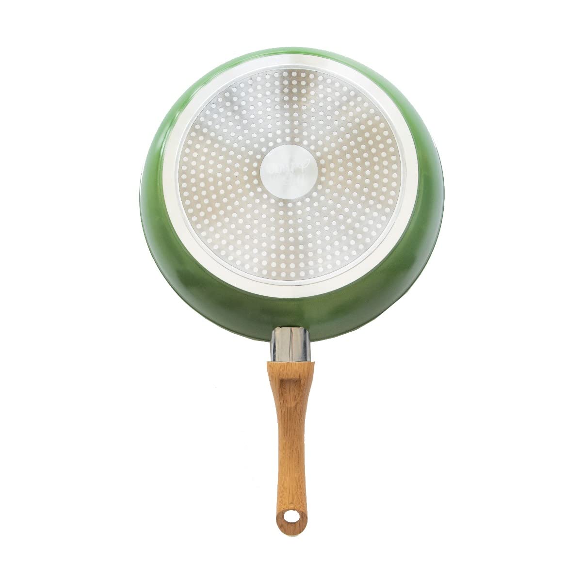 Just Vegan, Ceravegan RVS ECO koekenpan – 24cm, 100% vegan, plantaardige anti-aanbaklaag - avocado-olie – duurzame pan - Met GRATIS panbeschermer