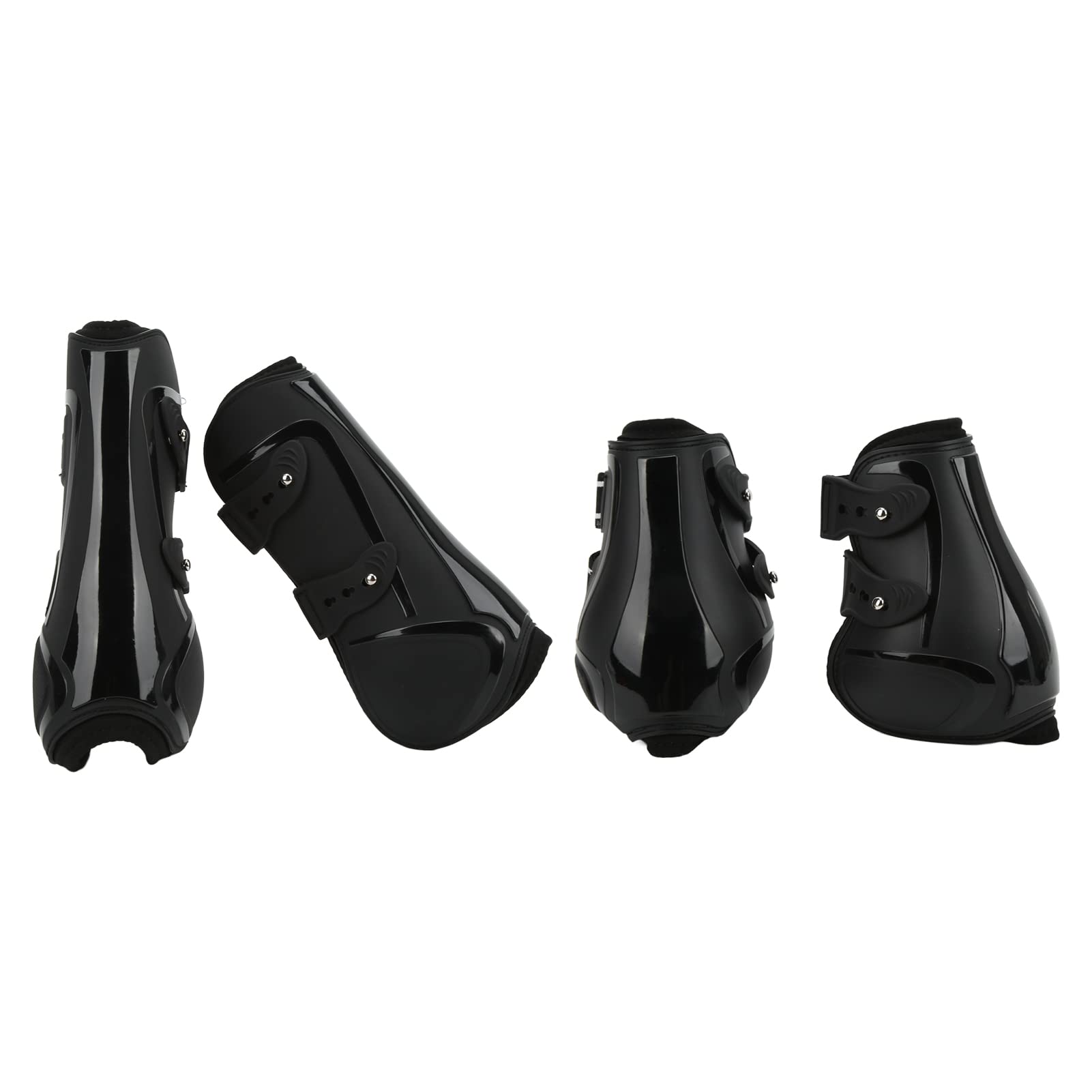 AMONIDA Protector de Pata de Caballo, 4 Uds., Botas Transpirables Ajustables para Prevención de Daños en Tejidos Blandos en Cualquier Condición Climática, Neopreno PU
