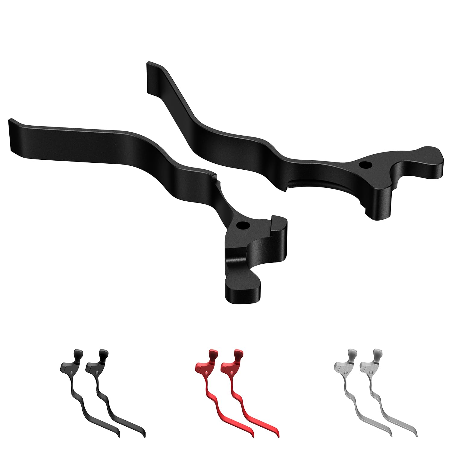 2 Pack Extended Lever for Ruger 10/22 Anodized Aluminum (Black)