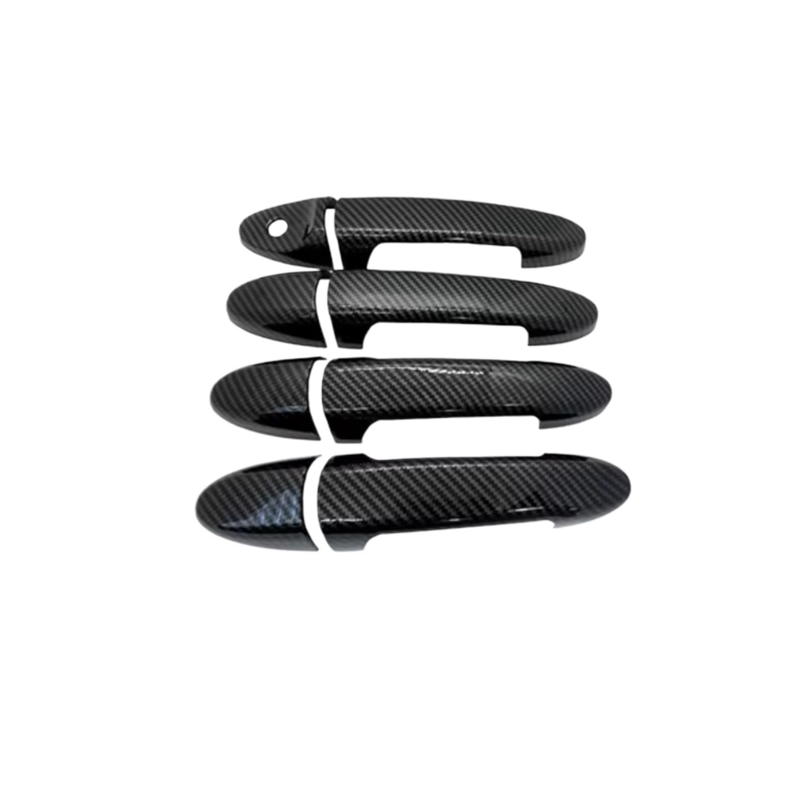 Rcuihgfb Carbon Fiber 4Pcs Door Handle Shell Compatible With Mercury For Mariner 2008-2012 Car Exterior Door Handle Cover Trim Sticker Protector Set(Carbon Fiber 4Pcs)