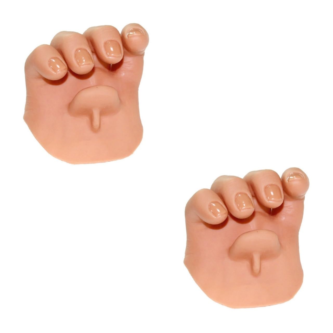 Homoyoyo Third Hand Fake Hand Props - Fun Comedy Accessories for Parties - Skin Tone Nail Design