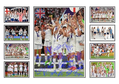 AllStarMedia England Womens Football Team Limited Edition Signed Autograph Poster Print - Image 2