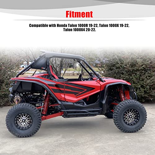 Alforjas laterales Goldfire para almacenamiento de herramientas, resistentes al agua, para UTV Talon 1000R/1000X/1000X4 (2019-2026), con acabado en negro y tubo negro (par) miniatura 3