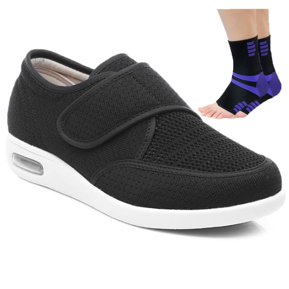 Zapatos Ortopedicos Para Diabeticos B/H Calzado OrtopéDico Ajustable Para  Artritis,Zapatos Planos Pies Hinchados, Zapatos Con Velcro Fascitis Plantar, image size:1001x1001