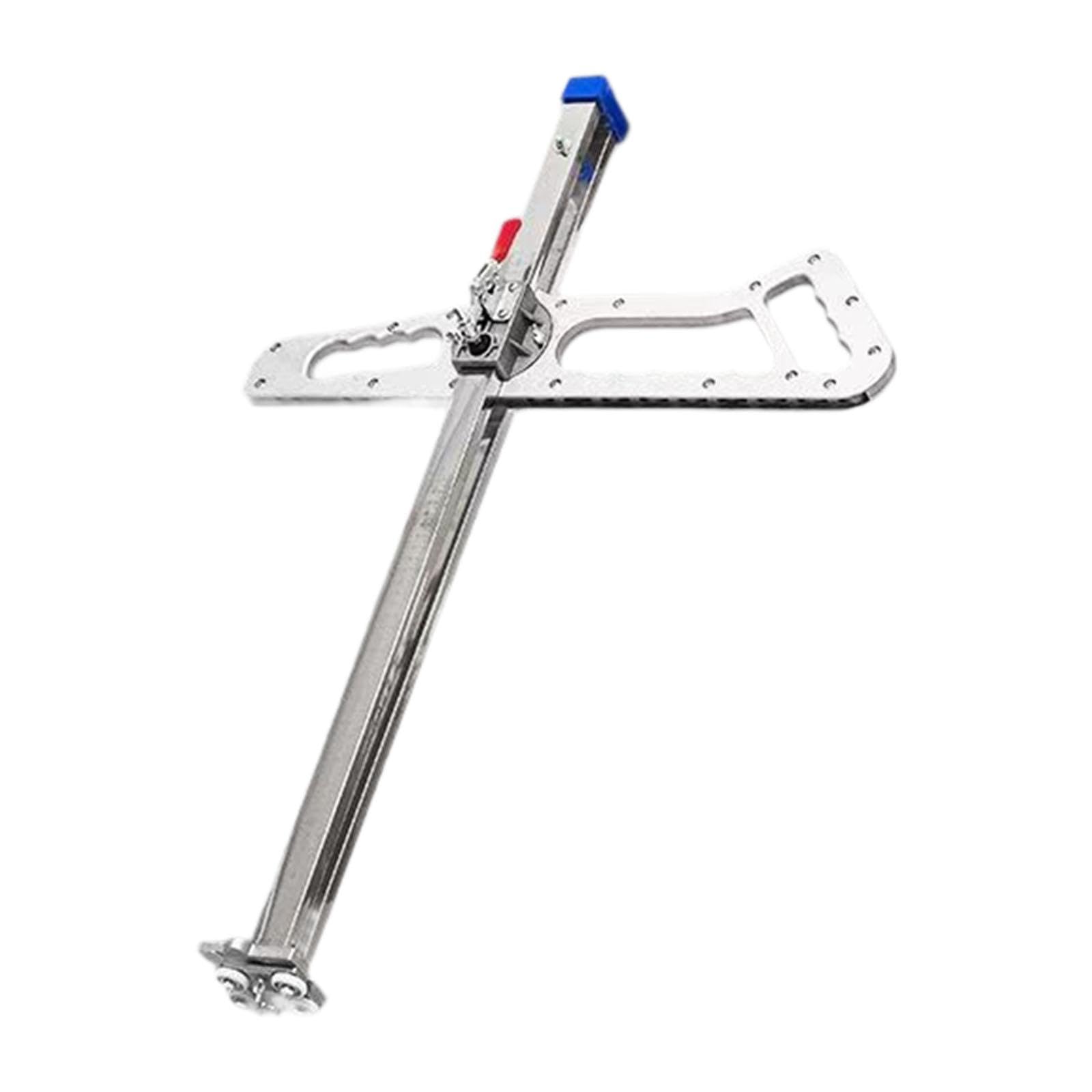 Sharplace Gypsum -Board -Cutter mit maßstabsgemäßem professionellem Multifunktionsverstellbarer Trockenbau -Schneidmaschine Holzbearbeitungswerkzeuge für, Aluminiumgriff, 17 Räder