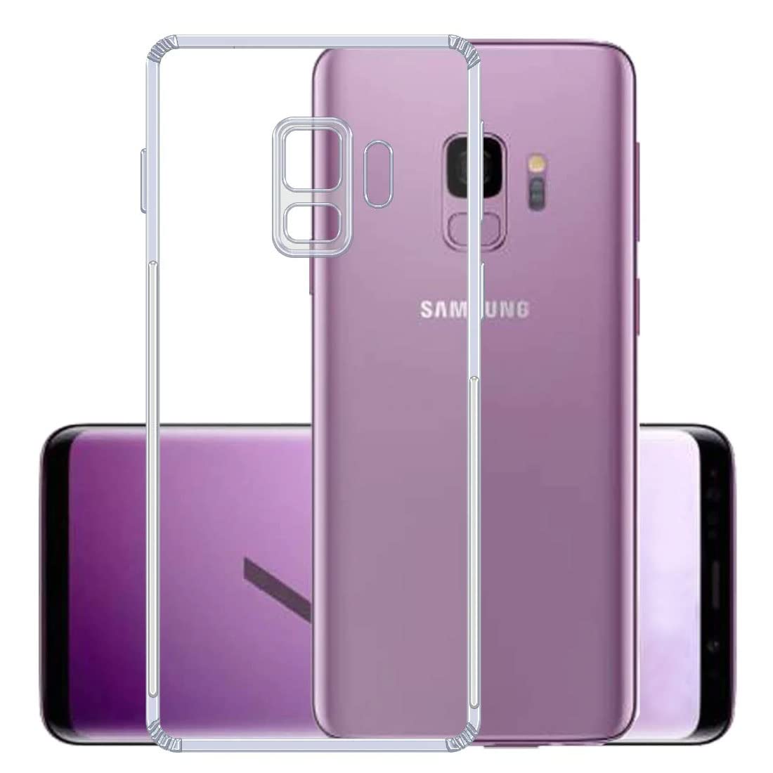 Casotec Slim Soft Silicon *Anti Dust Plug* Shockproof Transparent TPU Back Case Cover for Samsung Galaxy S9 4G - Clear (B0BFHQ4J19) Amazon Price History, Amazon Price Tracker