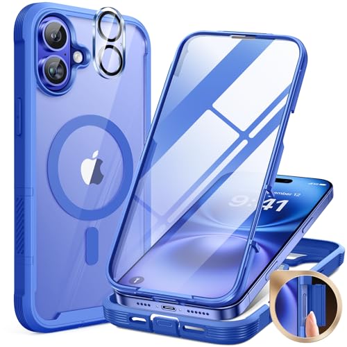 Miracase for iPhone 16 Case 6.1'', [Bubble Free] Full-Body Bumper...