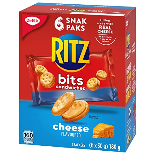 Ritz Bits Sandwiches Cheese Crackers, Snack Pack 6X30G/1Oz, (Pack Of 12) Shipped From Canada #TOP3