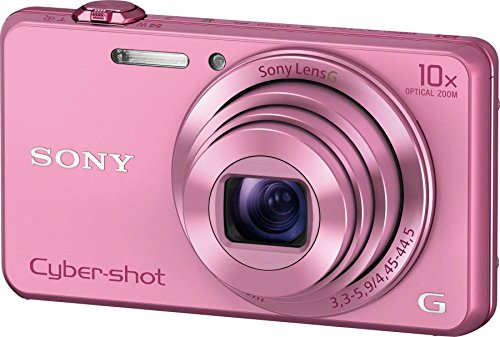 Sony DSC-WX220P Appareil photo numérique compact Ecran 2,7' (6,8 cm) 18,2 Mpix Zoom optique 10x Rose