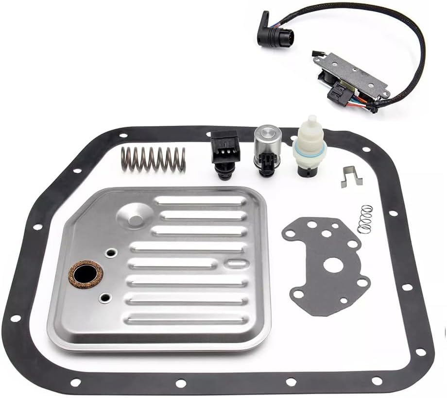 Automatic Transmission Filter Gasket Kit Lock-up Solenoid Set + Wire Harness 52118500AB For Jeep Grand Cherokee Dodge Ram 2500 52118789.