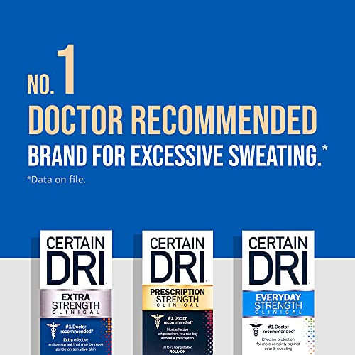 Certain Dri Everyday Strength Clinical Antiperspirant Solid Deodorant, Hyperhidrosis Treatment For Men & Women, Morning Fresh, 2.6Oz, 3 Pack #TOP5