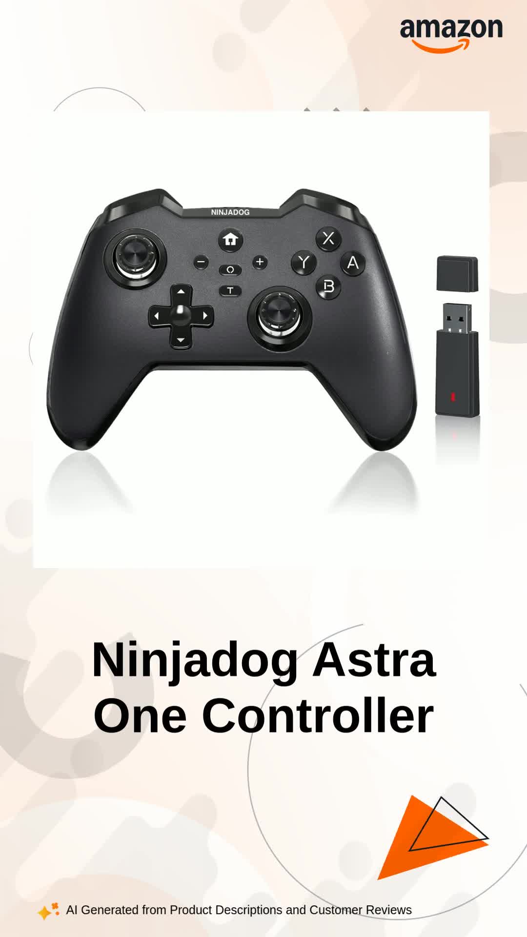 Ninjadog Astra One Hall-E Gaming Controller