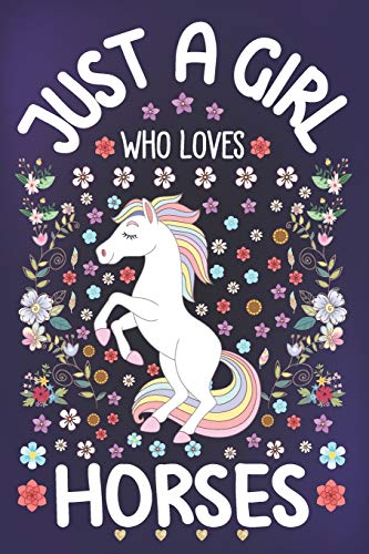Just a Girl Who Loves Horses: Horse Lover Notebook for Girls | Cute Horse Journal for Kids | Equestrian Lover Anniversary Gift Ideas for Her image 3