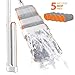 Produktbild Masthome Flach Wischmopp Easy Wring mit 135cm Teleskopstiel 180 Grad Drehbar Boden Wischer mit 5 Wischtuch Handfrei Mikrofaser Flach-Mopp mit Abzieher für Haushalt und Büro