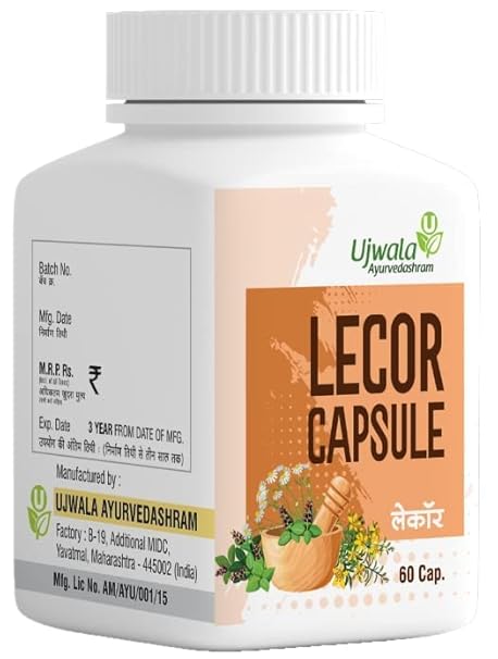 Lecor Capsule (60 Cap) I Tottaly Herbal Medicine I Need to use with combination of Livcon Capsule and Lecor Oil