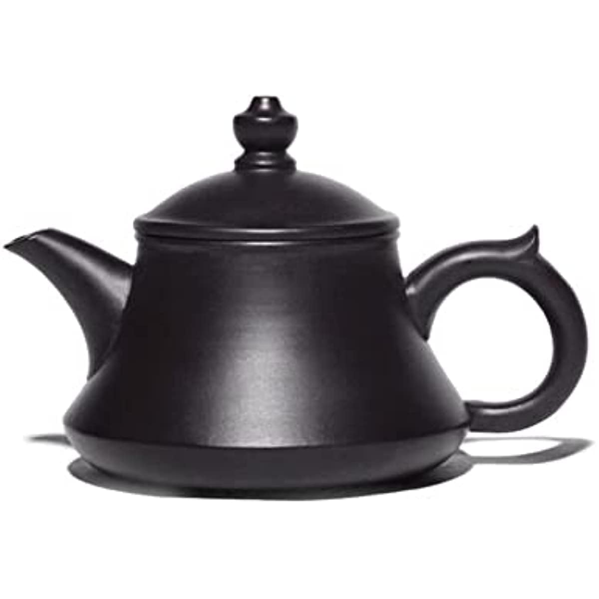 Théière Chinoise Violette en céramique, Service à thé Kung Fu Traditionnel, 220 ML, théière Violette en Terre Cuite Noire avec Filtre, Service à thé personnalisé.