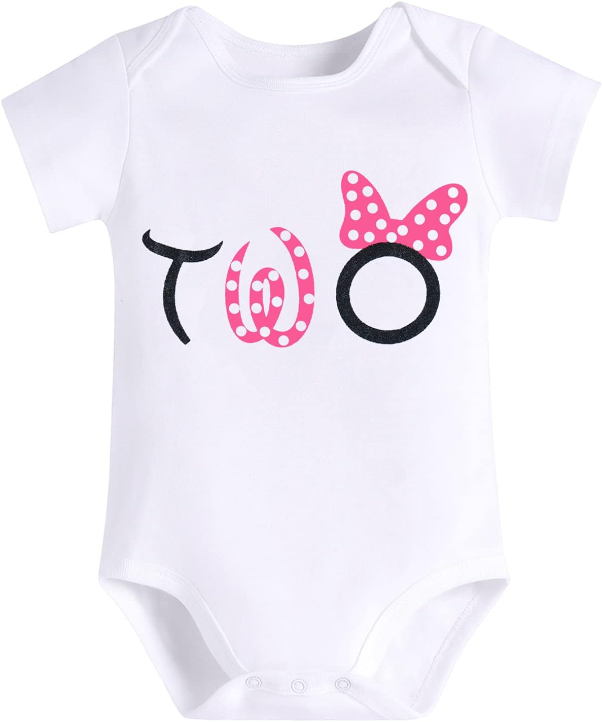 IMEKIS Baby Girl Mouse Birthday Outfit 1st 2nd Birthday Cake Smash Romper Tutu Skirt Polka Dots Clothes Set - Image 2