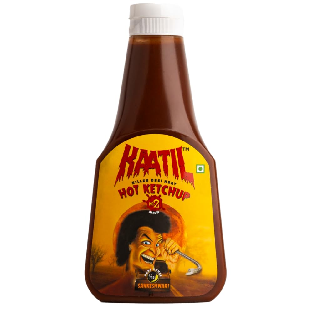 See full amazon price history chart for Kaatil Hot Ketchup No. 2 | Premium Grade A Hot Ketchup | Tomato-rich Ketchup | 30% tomatoes | Made with Sankeshwari Chillies | No Artificial Colours/Flavours | Perfectly Hot and Sweet | Proudly Made in India | Vegan, 400gm Kaatil Hot Ketchup No. 2 | Premium Grade A Hot Ketchup | Tomato-rich Ketchup | 30% tomatoes | Made with Sankeshwari Chillies | No Artificial Colours/Flavours | Perfectly Hot and Sweet | Proudly Made in India | Vegan, 400gm (B0BJDPWPRY) Amazon Price History, Amazon Price Tracker