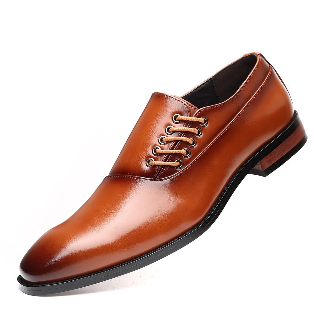 Scarpe Oxford da Uomo in Vera Pelle Scarpe Eleganti con Lacci Mocassini Antiscivolo Mocassini da Guida Traspiranti