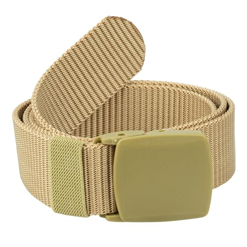 Image of Gelante Tactical Nylon Belts for Men, Work Belt Adjustable Slide Plastic Buckle Web Canvas Belt for Outdoor, Airport friendly