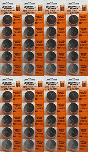 LOOPACELL 40 Genuine ECR2430 Fresh Dates, Lithium 3v Batteries CR2430