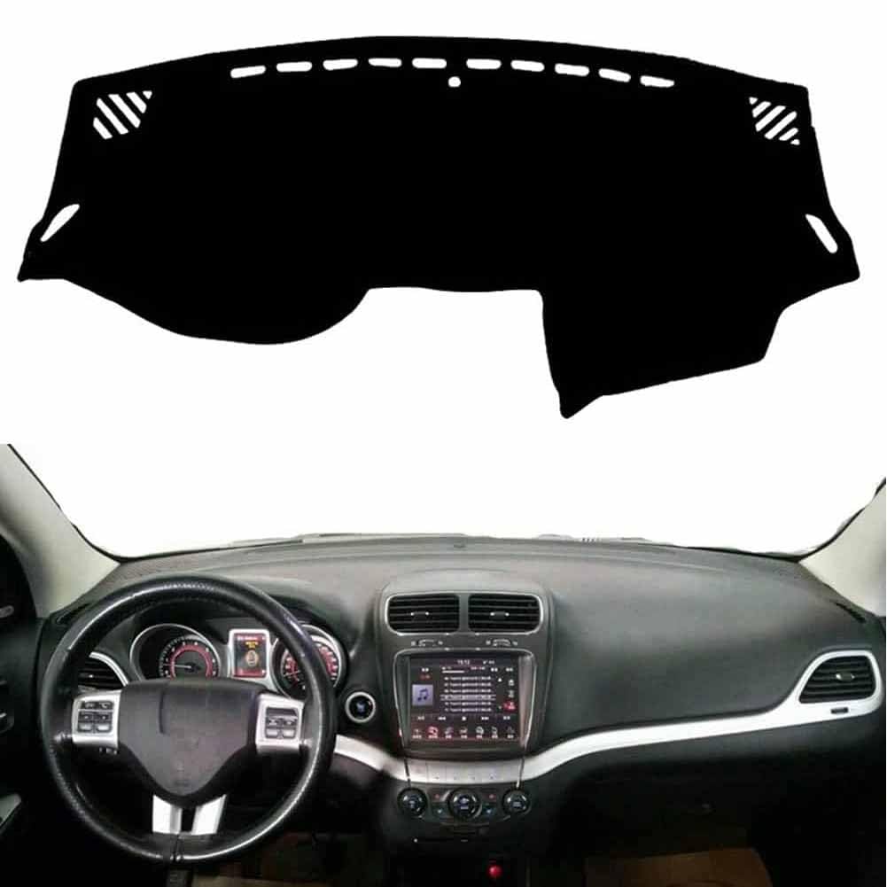 Copricruscotto Per Fiat Freemont 2010-2016 - Bordo Nero - Poliestere Antiscivolo - LHD - Foto 8