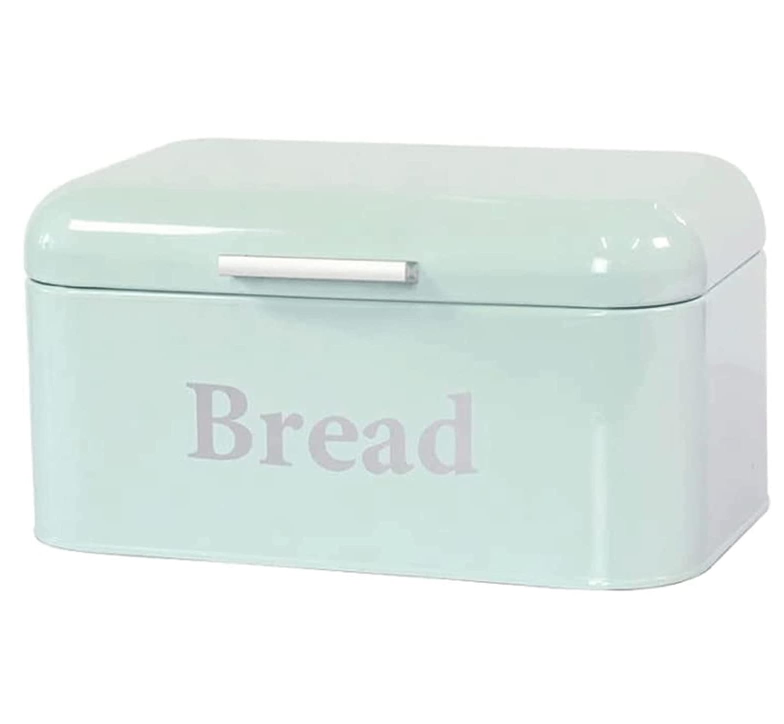 MHbdfsxz Bread Container Storage Bin Food Storage Bread Box Metal Bin With Flip Top Lid Vintage Holder Cookies Pastries(Grün)