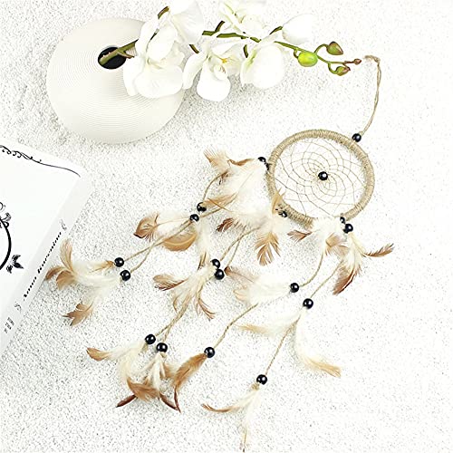 Atrapasueños hecho a mano con plumas, el regalo artesanal ideal para decoración 5