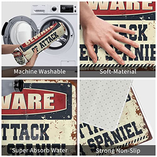 Tapis d'extérieur d'hiver imprimé Cocker Spaniel avec base antidérapante - 4