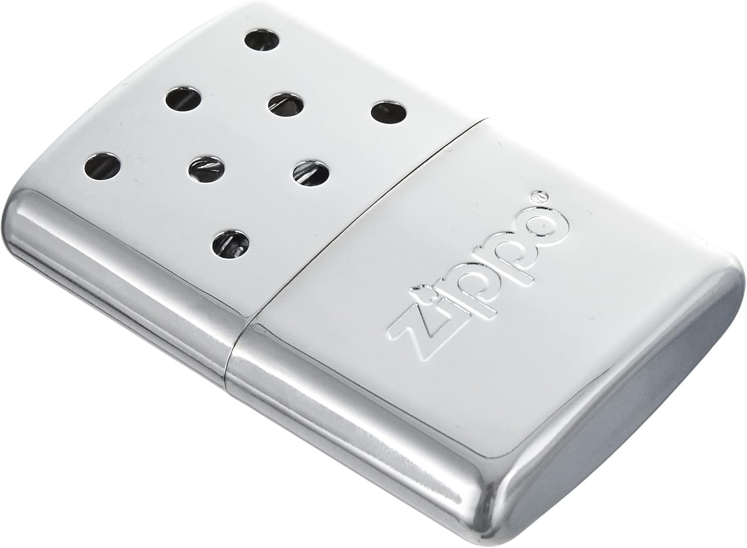 Zippo Handwärmer - 6 Stunden Wärme - Nachfüllbar mit Feuerzeugbenzin - Wiederverwendbar - Taschenwärmer in Chrom