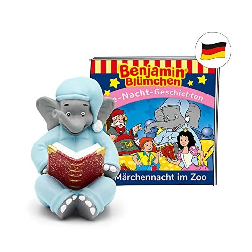 tonies Figuras de audición para Caja Toniebox: Benjamin Blüchen Hörspiel - Hadas en el Zoo - Buena Noche Historias y Figura de Canciones - Aprox. 44 Minutos - a Partir de 3 años - alemán