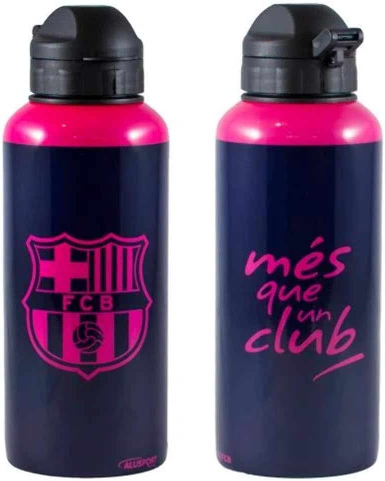 Alusport Bottles FCB Away Model II Aluminium Sports Bottle, Men, YELLOW, 0.4 L